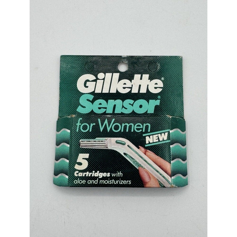 Gillette Sensor Women Razor Blades 5 Pack NON EXCEL Refills NOS